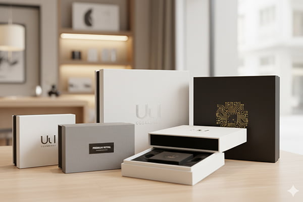 Premium square boxes for retail and gift packaging